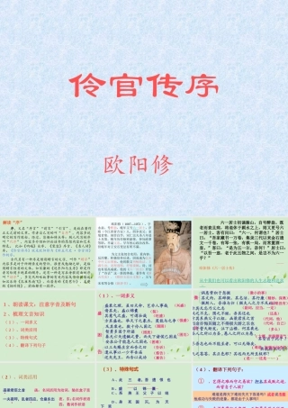 高中语文(伶官传序)课件 新人教版选修(中国现代诗歌散文欣赏) 课件