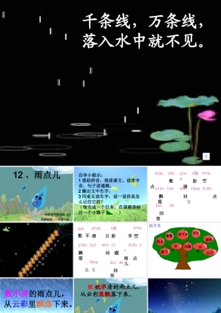 课文12《雨点儿》PPT课件