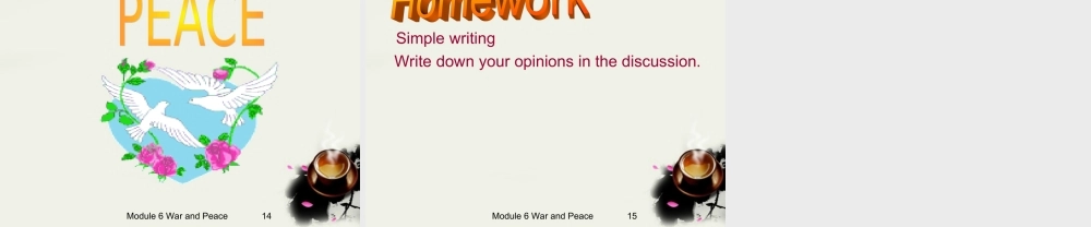 高中英语 Module6(War and Peace)introduction,reading and voca课件4 外研版选修6 课件