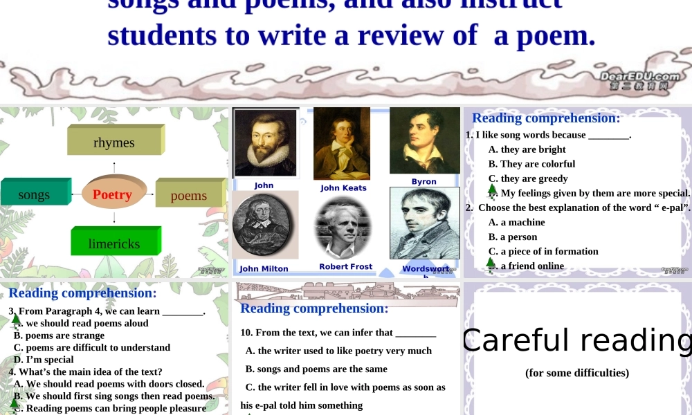 高二英语Unit4课件 人教版 课件