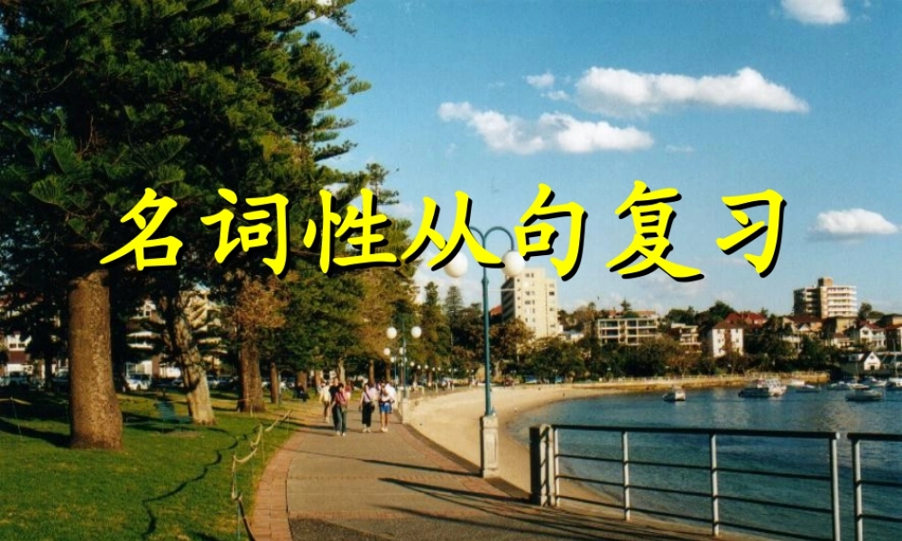 江苏地区高一英语名词性从句复习 牛津英语 课件