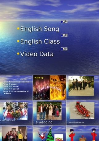 高中英语 Unit3(Celebration)课件 北师大版必修1 课件