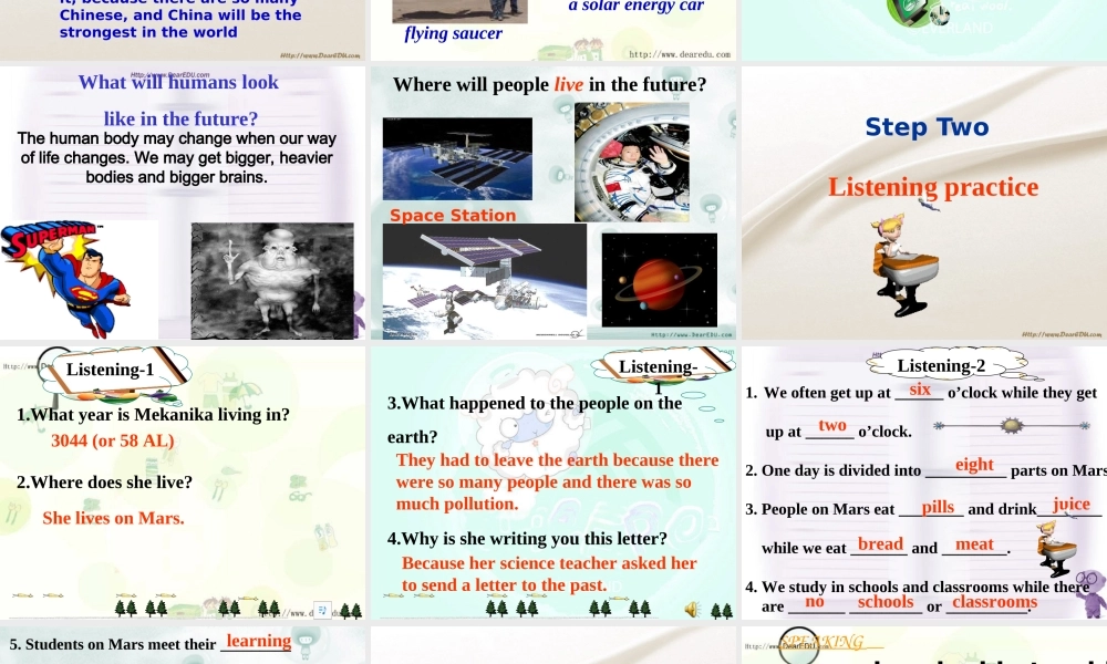 高二英语Uint6 Warming up 课件