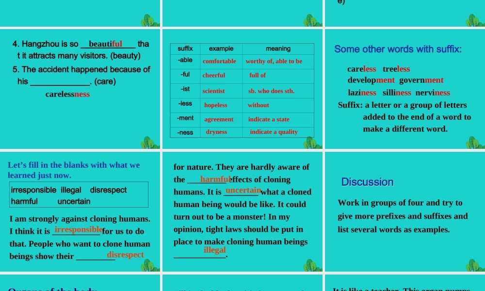英语 Unit 3 Science and nature Word power课件 牛津版必修5 课件