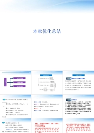 高中数学 第3章本章优化总结课件 苏教版必修3 课件