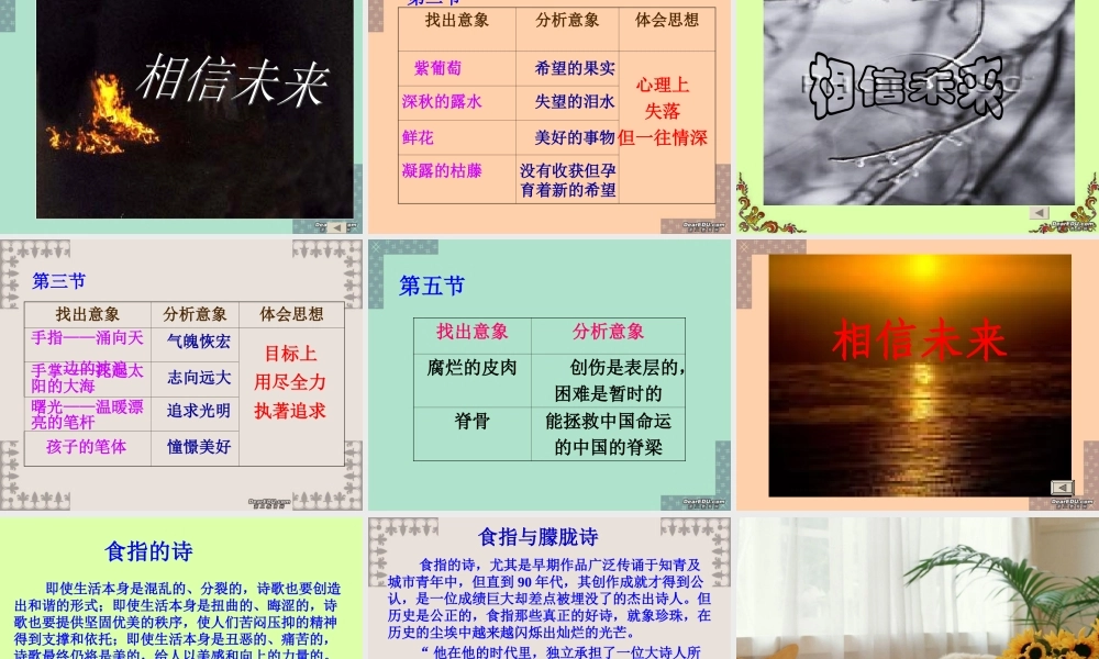 江苏省高一语文相信未来课件 苏教版 课件