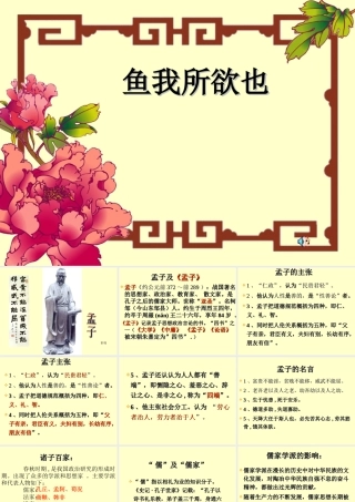 鱼我甩欲也九年级语文课件示例一 语文版 课件