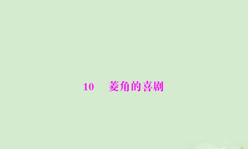 高中语文 10 菱角的喜剧课件 粤教版必修2 课件