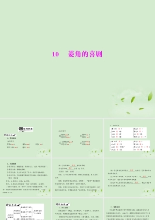 高中语文 10 菱角的喜剧课件 粤教版必修2 课件