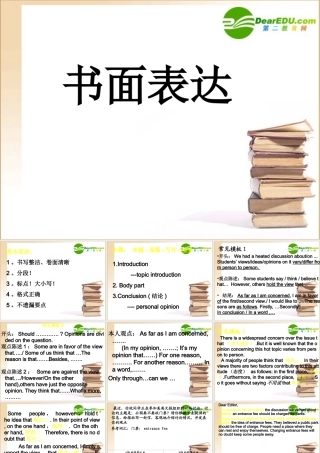 高中英语 初级书面表达写作要求整理 规范课件 牛津版必修1 课件