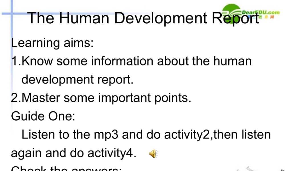 高中英语 Module2阅读课课件 外研版必修3 课件