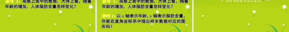 高中数学 23变量间的相关关系一、二)课件 新人教A版必修3 课件