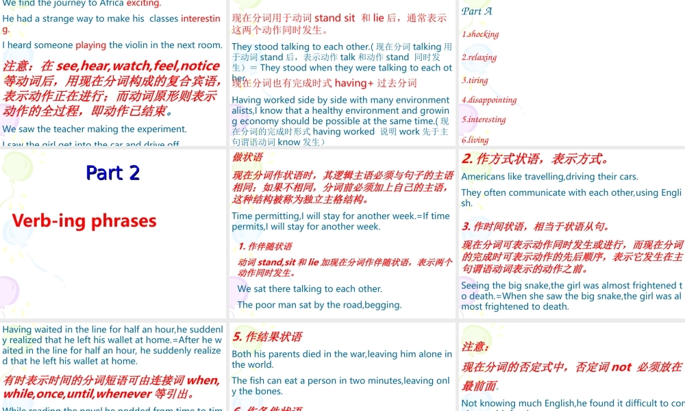 高中英语必修5Unit 2 The environment--grammarppt 课件