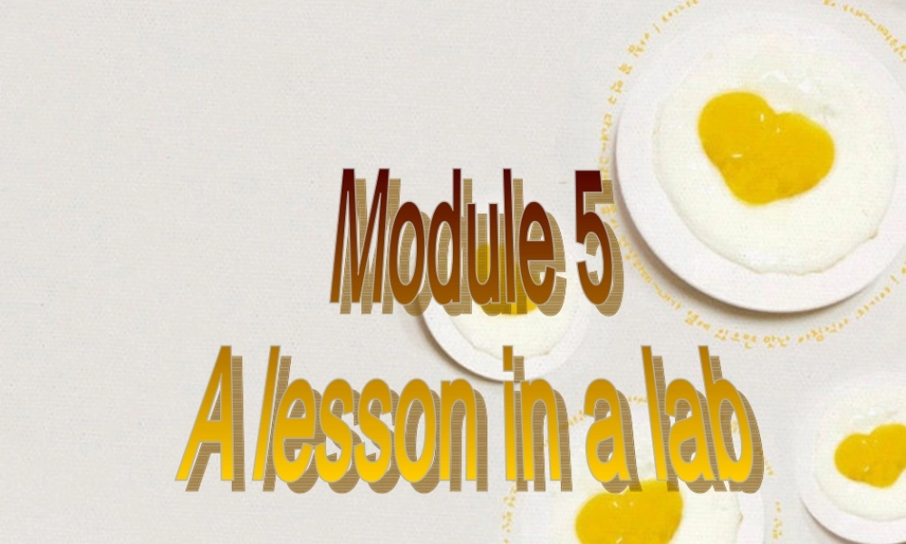 高中英语 module5 introduction课件 外研版必修1 课件