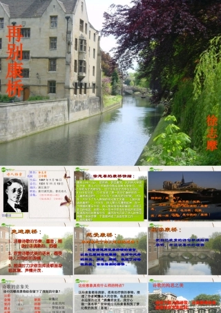 高中语文(再别康桥)课件 鲁人版必修4 课件