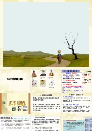 高中语文 宋词欣赏课件 粤教版选修(唐诗宋词选读) 课件