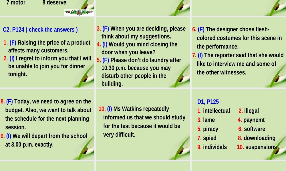 高中英语 M10 Unit4 workbook课件 牛津版选修10 课件