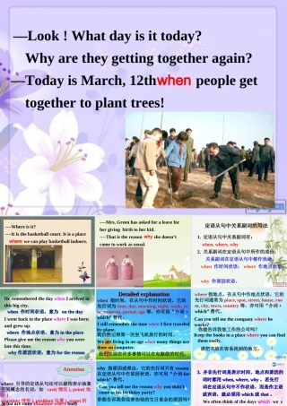 高中英语 定语从句中关系副词的用法课件 新人教版必修2 课件