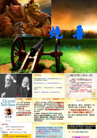高二语文 第2单元(炮兽)课件2 新人教版选修(外国小说欣赏) 课件