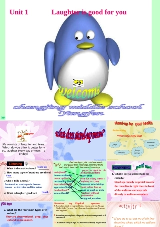 高二英语Unit4 Reading 课件