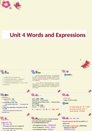 高中英语 Unit 4 Body language Period 2 Vocabulary课件 新人教版必修4 课件