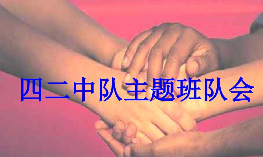 团结-尊重-合作--主题班会