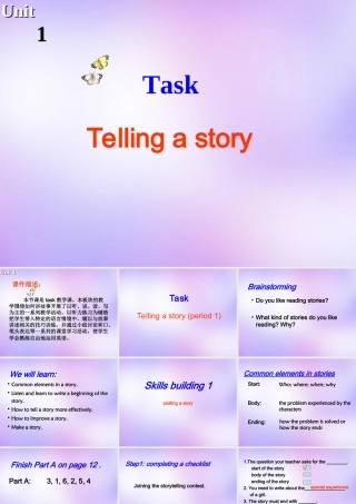 高中英语 Unit1 The world of our senses Task课件1 牛津译林版必修3 课件