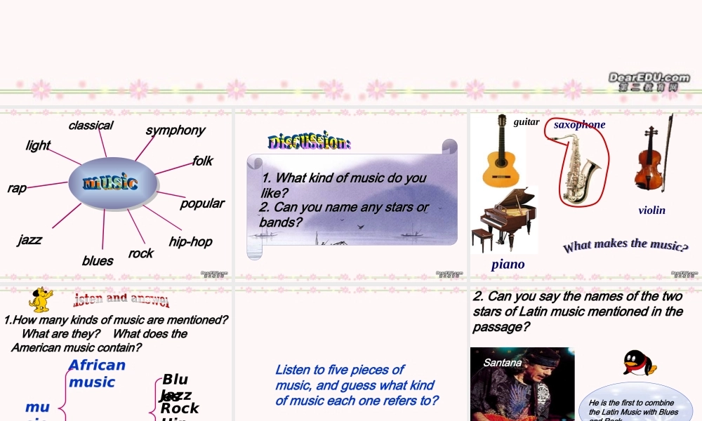 高一英语Unit11 Reading The sounds of the world课件 新课标 人教版 课件