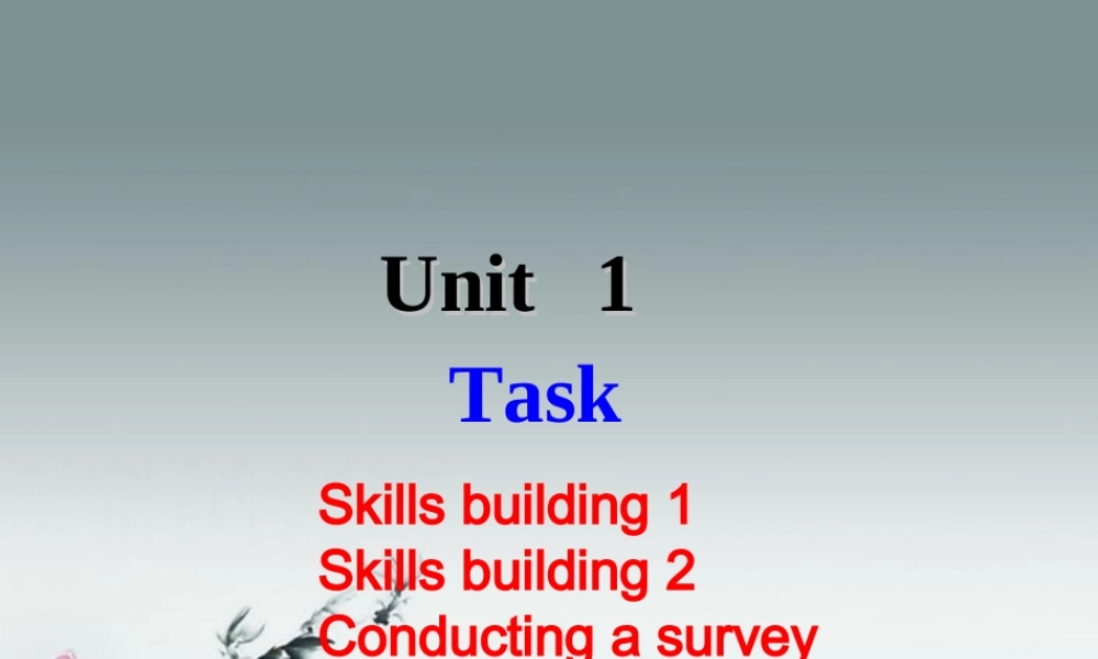 高中英语 Unit1 Tales of the unexplained Task 1精品课件 牛津译林版必修2 课件