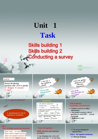 高中英语 Unit1 Tales of the unexplained Task 1精品课件 牛津译林版必修2 课件