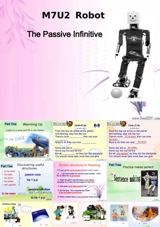 高二英语选修7高二M7U2 The Passive Infinitive 牛津英语 课件