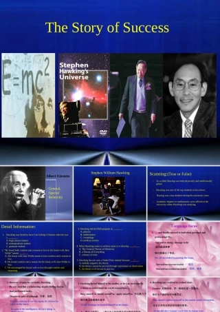 高中英语Unit 3 The Story of Success ppt 课件