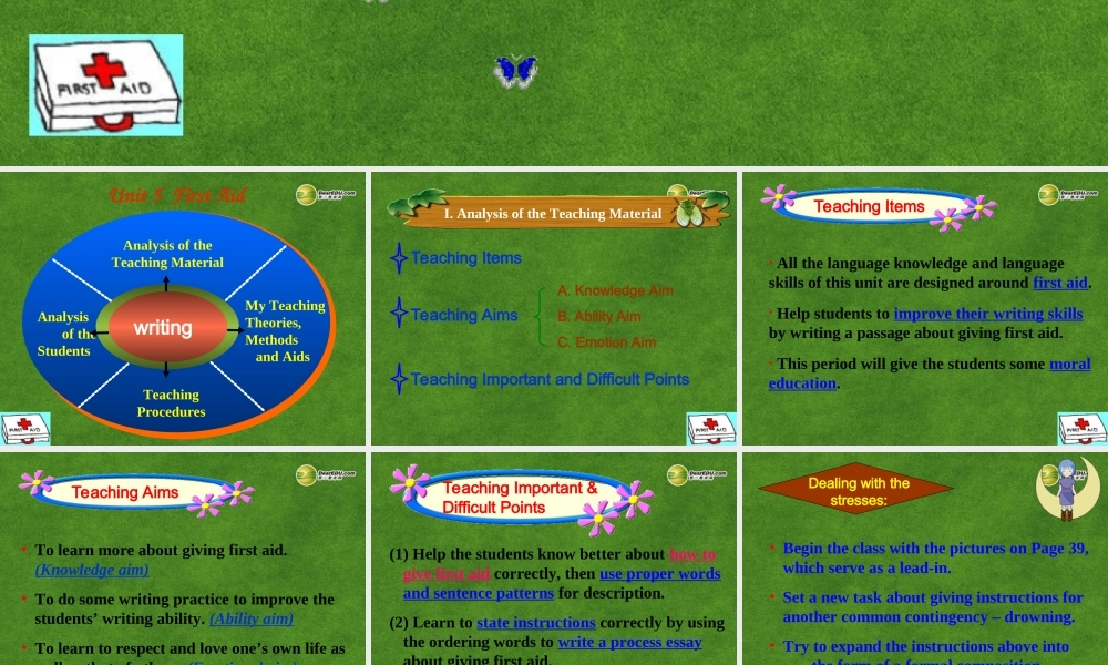 高中英语 Unit 5 First Aid课件