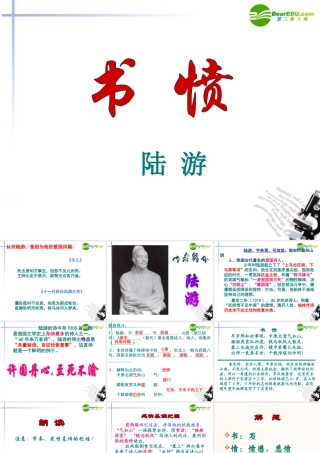 高中语文 28(书愤)课件(4) 语文版必修3 课件