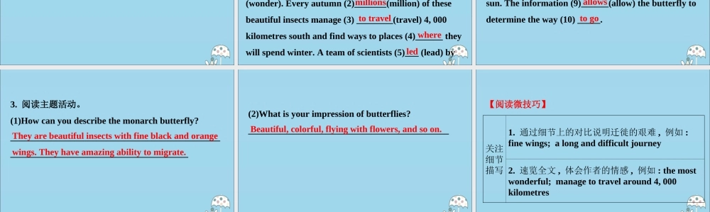 高中英语 Unit 5 Into the wild Starting out  Understanding ideas课件 外研版必修1 课件