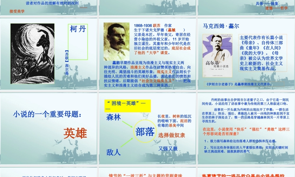 高中语文(外国小说欣赏)课件 新人教版选修 课件