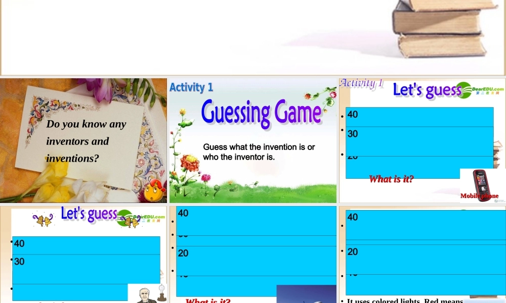 高中英语Unit 3 Inventors and Inventions-Warming up课件新人教版 课件