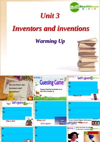 高中英语Unit 3 Inventors and Inventions-Warming up课件新人教版 课件