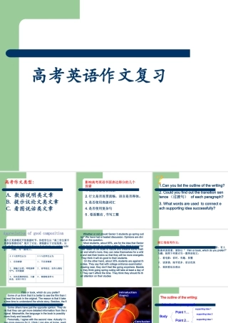 高考最新英语写作复习课件
