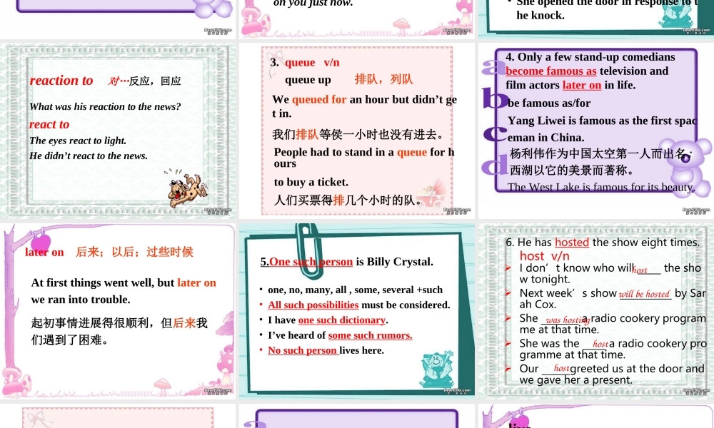 江苏地区高二英语必修6 第1单元课件 牛津英语 课件