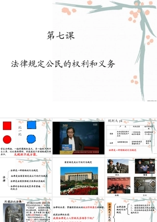 法律规定了公民的权利和义务