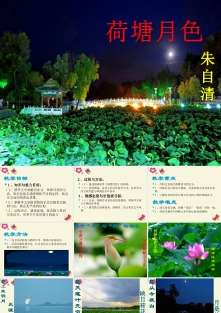 高中语文1荷塘月色课件新人教版必修2 课件