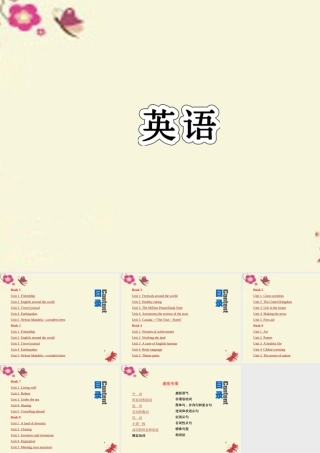 高考英语总复习 语法专项 目录课件 新人教版 课件
