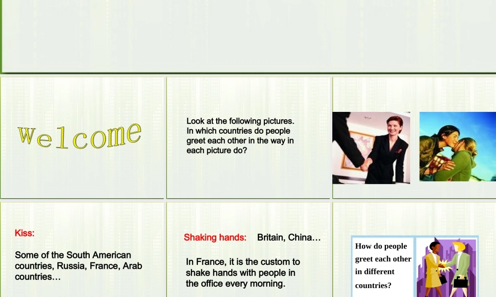 高中英语 unit3 understanding each other-welcome课件 牛津译林版选修6 课件