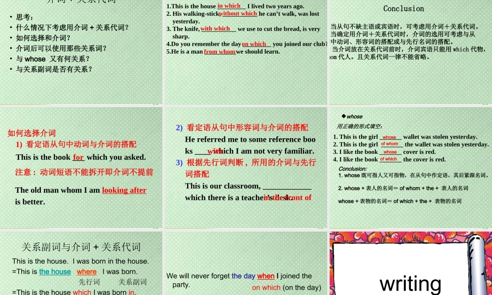 高中英语 定语从句教学课件 外研版必修3 课件