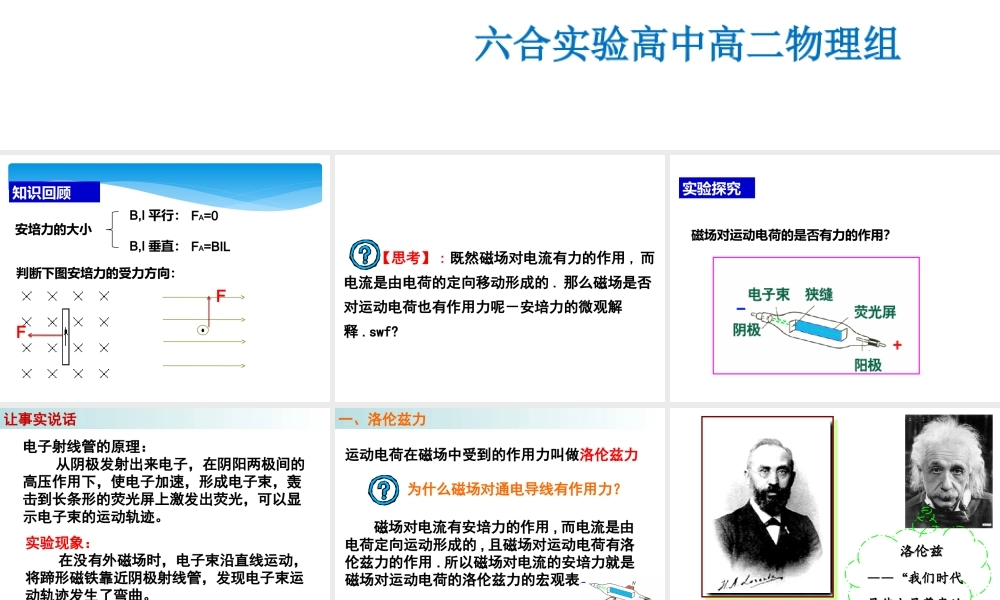 四、磁场对运动电荷的作用-(3)