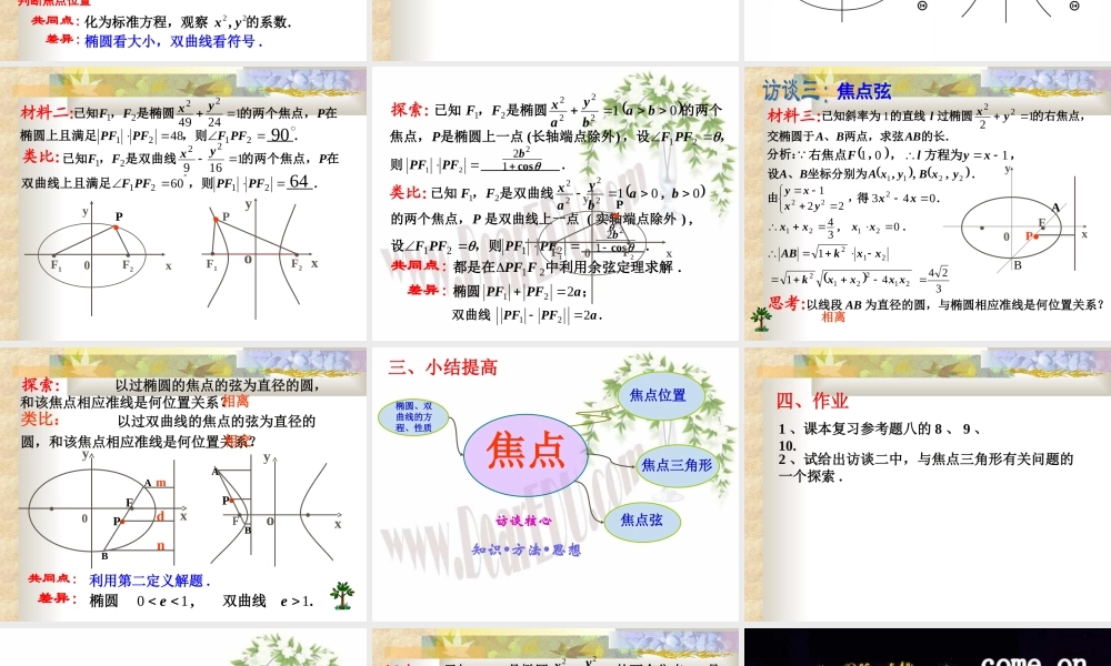 高三数学焦点访谈 人教版 课件