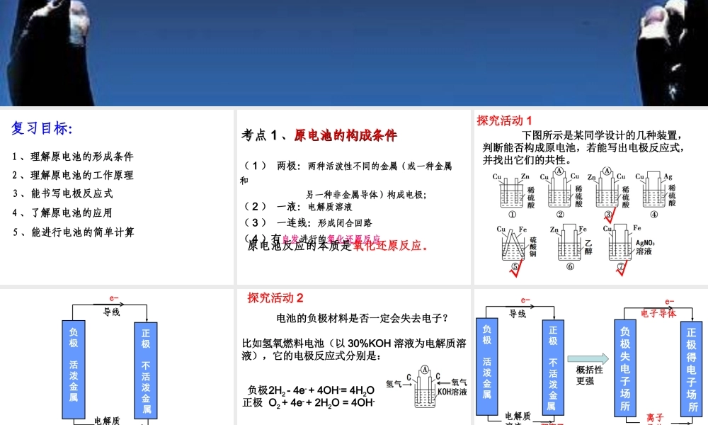 铜-锌原电池及其原理