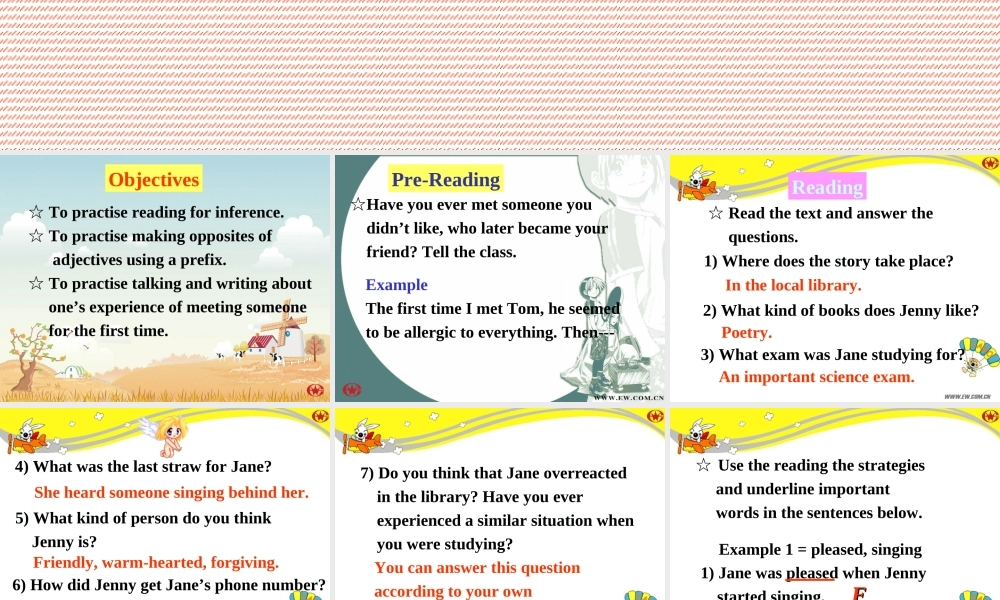 高中英语Unit 13 Lesson 4 First Impression课件3 北师大版 必修5 课件