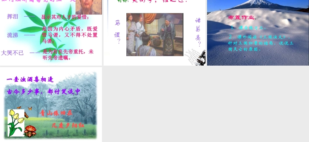 高中语文(失街亭)课件 粤教版必修4 课件